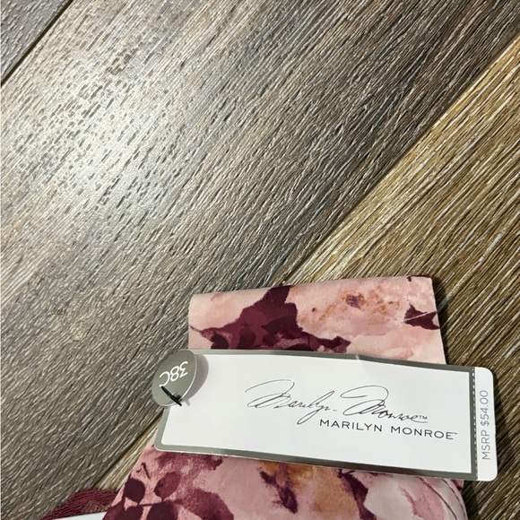 Marilyn Monroe Floral Print Women's Bra 38C - Picture 6 of 10